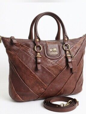 Coach Peyton Exotic Patchwork Leather JordanF21919 Satchel / Carryall